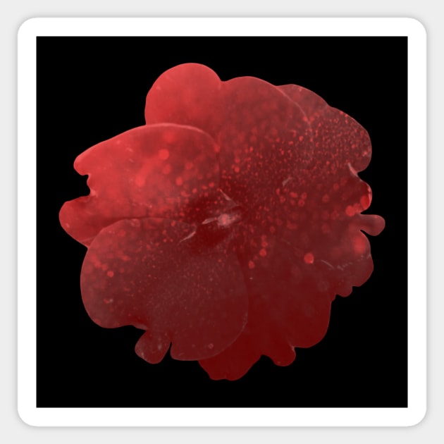 Red ember flower Sticker by Geomhectic